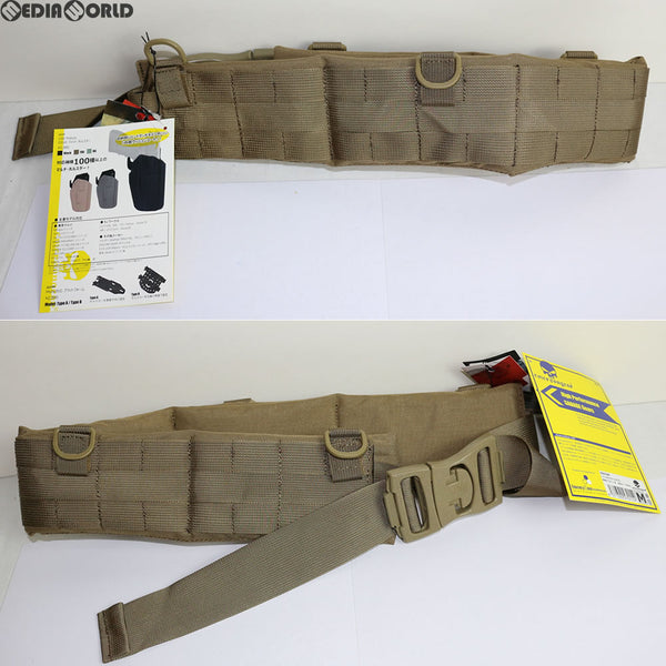 【新品即納】[MIL]EmersonGear(エマーソンギア) パット付 サスペンダブル Molle(モール) ベルト CB(コヨーテブラウン) Mサイズ(JE003CBM)(20160831)