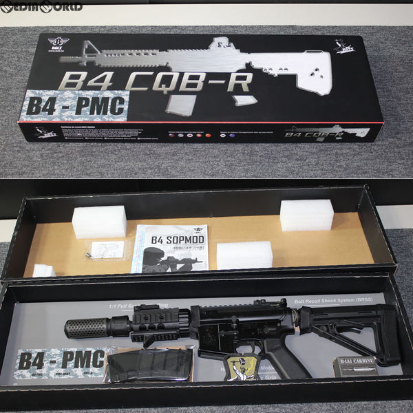 【新品即納】[MIL]BOLT AIRSOFT(ボルトエアソフト) 電動アサルトライフル PMC-Q B.R.S.S.サイレンサーセット限定モデル BK(ブラック/黒)(BR-23-BK) (18歳以上専用)(20170630)