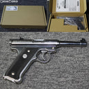 【新品即納】[MIL]マルシン工業 固定スライドガスガン スタームルガー Mk1(マーク1) 6mmBB ノーマルバレル ブシルバー ABS(新価格版) (18歳以上専用)(20140531)