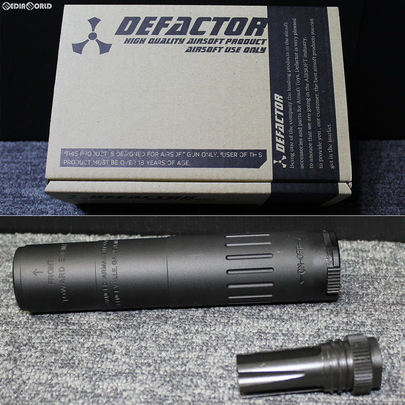 【新品即納】[MIL]DEFACTOR(ディファクター) AAC M4-2000タイプ サイレンサー BK(ブラック/黒)(DE-M4-2000-BK)(20180519)