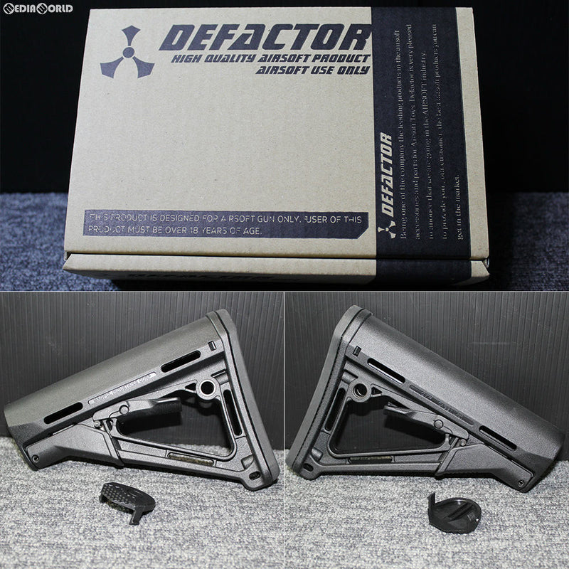 【新品即納】[MIL]DEFACTOR(ディファクター) MAGPUL(マグプル) CTRタイプ ストック BK(ブラック/黒)(DE-CTR-BK)(20180519)