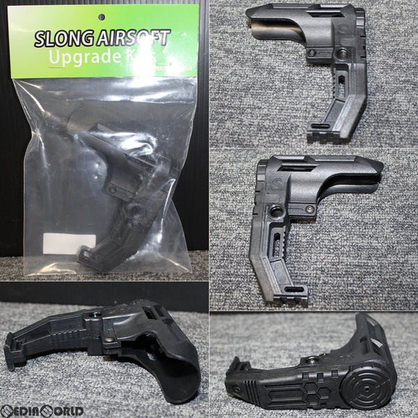 【新品即納】[MIL]SLONG Airsoft(エアソフト) NGEL of Death ストック BK(ブラック/黒)(M4 AEG/GBB対応)(twsl-00-96)(20180630)