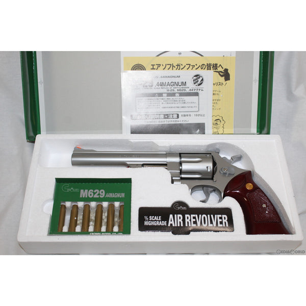 【新品即納】[MIL]クラウンモデル ハイホップアップエアリボルバー S&W(スミスアンドウェッソン) M629. 44マグナム 6インチ ステンレスタイプ(No13210) (18歳以上専用)(20150223)