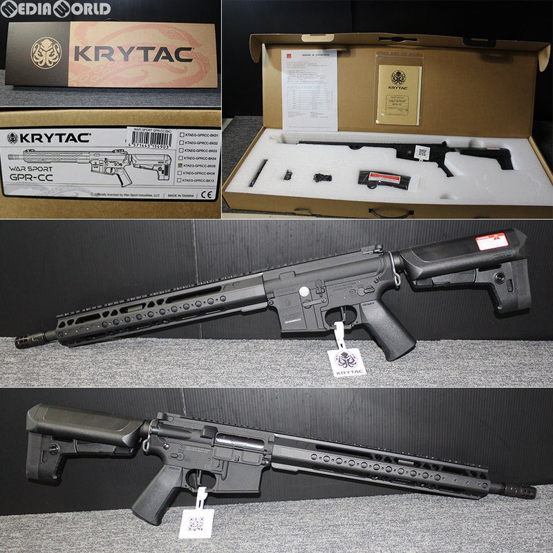 【新品即納】[MIL]KRYTAC(クライタック) 電動アサルトライフル WARSPORT(ウォースポーツ) GPR-CC BK(ブラック/黒) (18歳以上専用)(20180831)