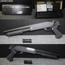 【新品即納】[MIL]S&T エアーショットガン M870 ピストルグリップ BK(ブラック/黒)(ST-SPG-08-BK) (18歳以上専用)(20150223)