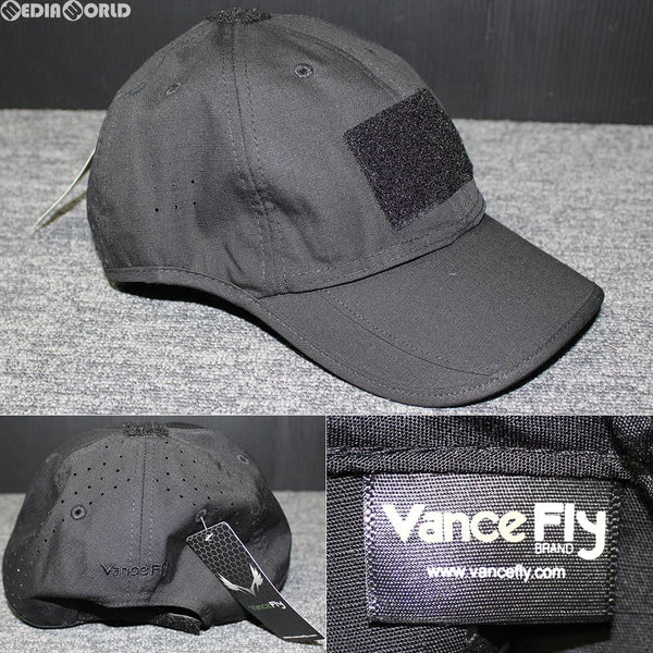 【新品即納】[MIL]VanceFly RVS ダブルバイザーベルクロキャップ ブラック/ブラック(va1surc001-bkbk)(20181022)