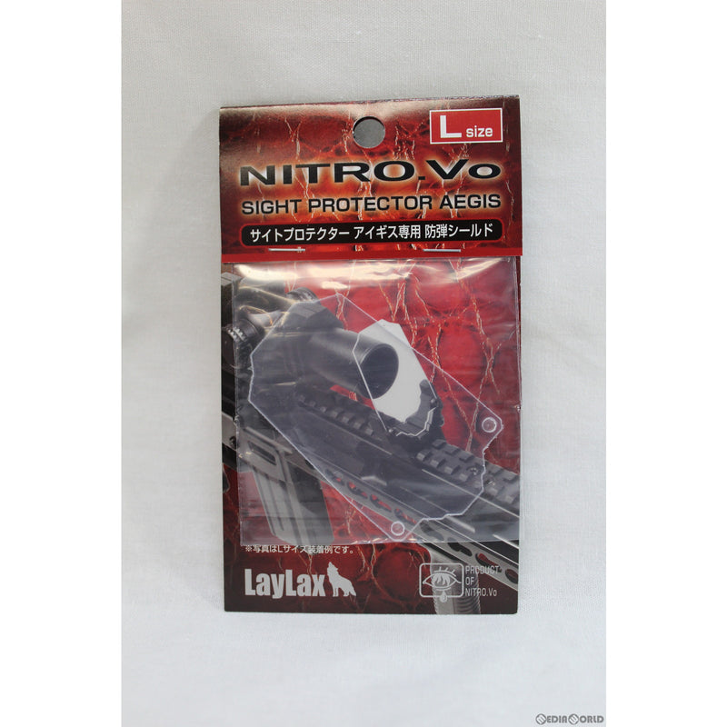【新品即納】[MIL]LayLax(ライラクス) NITRO.Vo(ニトロヴォイス) サイトプロテクター アイギス専用 防弾シールド Lサイズ(20180531)