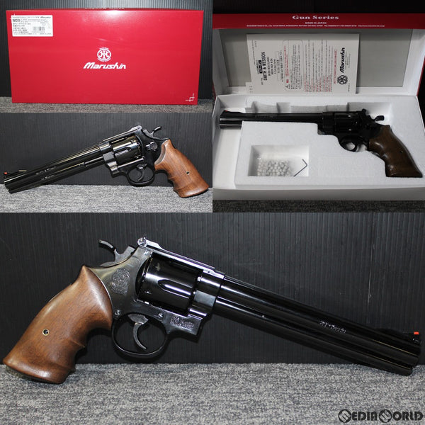 【新品即納】[MIL]マルシン工業 ガスリボルバー S&W(スミスアンドウエッソン) M29 クラシック 8-3/8インチ 6mmBB・Xカートリッジ仕様 WディープブラックABS 木製グリップ付 (18歳以上専用)(20190122)