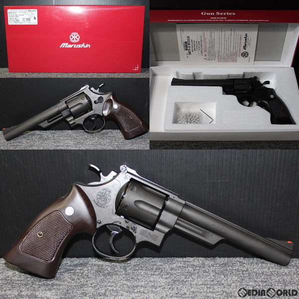 【新品即納】[MIL]マルシン工業 ガスリボルバー S&W(スミスアンドウエッソン) M29 6.5インチ 6mmBB・Xカートリッジ仕様 ブラックHW(ヘビーウェイト) プラグリップ付 (18歳以上専用)(20190122)