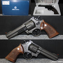 【新品即納】[MIL]マルシン工業 ガスリボルバー S&W M629 クラシック 6mmBB・Xカートリッジ仕様 ブラックHW(ヘビーウェイト) ハーフチェッカー木製グリップ (18歳以上専用)(20190214)