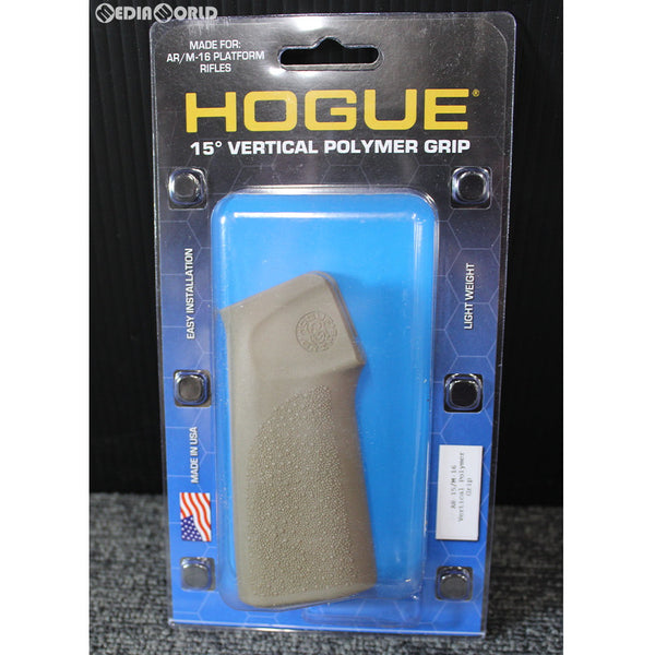 【新品即納】[MIL]HOGUE(ホーグ) AR15/M16用 15 Degree バーティカルグリップ FDE(フラットダークアース)(13103)(20190530)