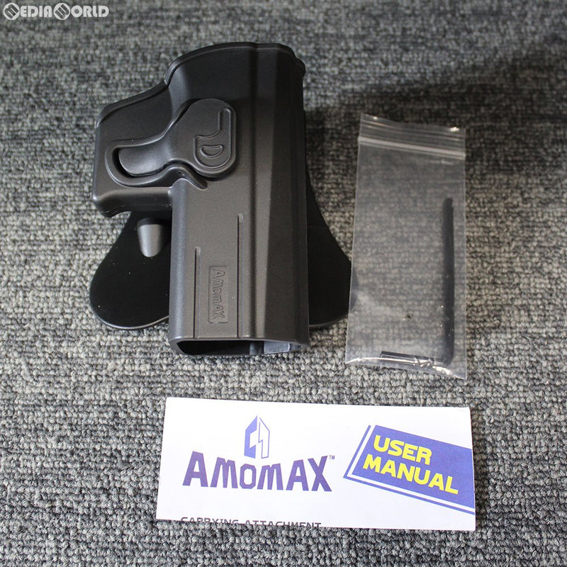 【新品即納】[MIL]AMOMAX(アモマックス) CZ エアソフトホルスター 右用・パドル/Black(ブラック)(CZ P-07/P-09)(AM-P07G2)(20150223)