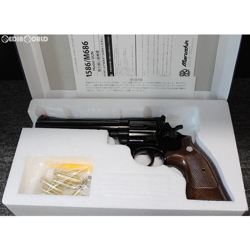 【新品即納】[MIL]マルシン工業 発火モデルガン 完成品 S&W(スミスアンドウエッソン) M586 6インチ Wディープブラック ABS(20190725)