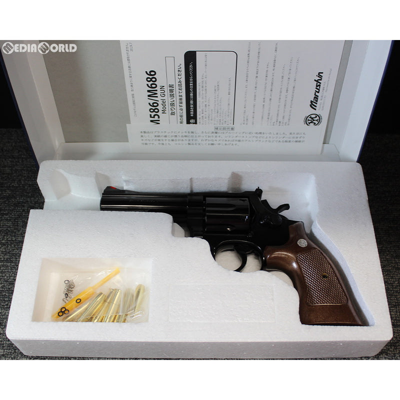 【新品即納】[MIL]マルシン工業 発火モデルガン 完成品 S&W(スミスアンドウエッソン) M586 4インチ Wディープブラック ABS(20190727)