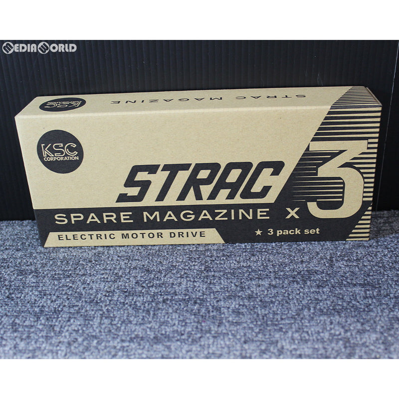 【新品即納】[MIL]KSC 電動サブマシンガン STRAC(ストラック) TEG専用型 120連マガジン 3本セット(20190801)