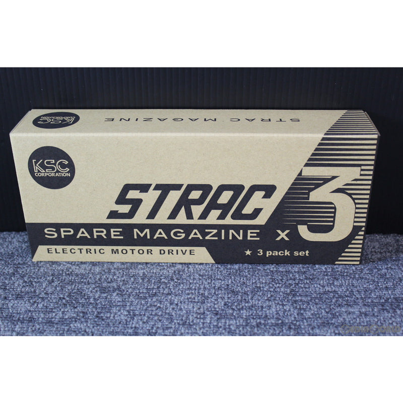 【新品即納】[MIL]KSC 電動サブマシンガン STRAC(ストラック) TEG専用型 80連ショートマガジン 3本セット(20190831)