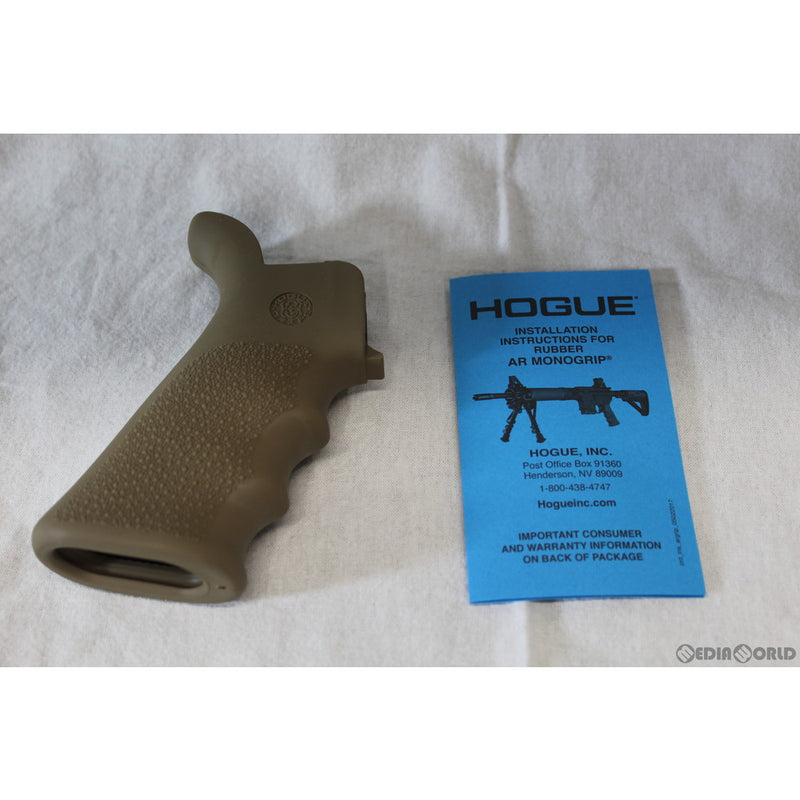 【新品即納】[MIL]HOGUE(ホーグ) AR-15用 ビーバーテイルラバーグリップ フィンガーグルーブ有 FED(フラットダークアース)(