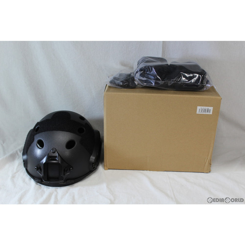 【新品即納】[MIL]WoSporT PJタイプ ファストヘルメット BK(ブラック/黒)(hl-09-pj-bk)(20150223)