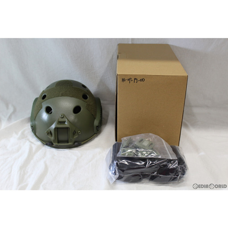 【新品即納】[MIL]WoSporT PJタイプ ファストヘルメット OD(オリーブドラブ)(hi-09-pj-od)(20150223)