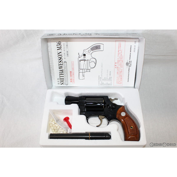 【新品即納】[MIL]タナカワークス ガスリボルバー S&W(スミスアンドウエッソン) M36 2インチ チーフスペシャル Ver2 スチールジュピターフィニッシュ (18歳以上専用)(20191108)