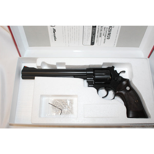 【新品即納】[MIL]マルシン工業 ガスリボルバー S&W M29 クラシック 8・3/8インチ 6mmBB・Xカートリッジ仕様 プラグリップ付 マットブラック ABS (18歳以上専用)(20200514)