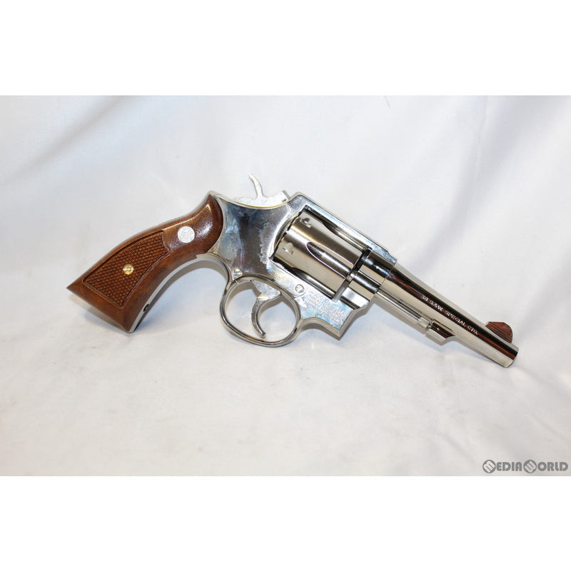 【新品】【お取り寄せ】[MIL]タナカワークス ガスリボルバー S&W(スミスアンドウエッソン) M10 ミリタリー&ポリス 4インチ ニッケルフィニッシュ Ver3 (18歳以上専用)(20200314)