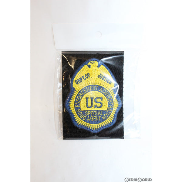 【新品即納】[MIL]ポリスレプリカパッチ DEA SPECIAL AGENT Badge Patch イエロー(PRP19)(20150223)