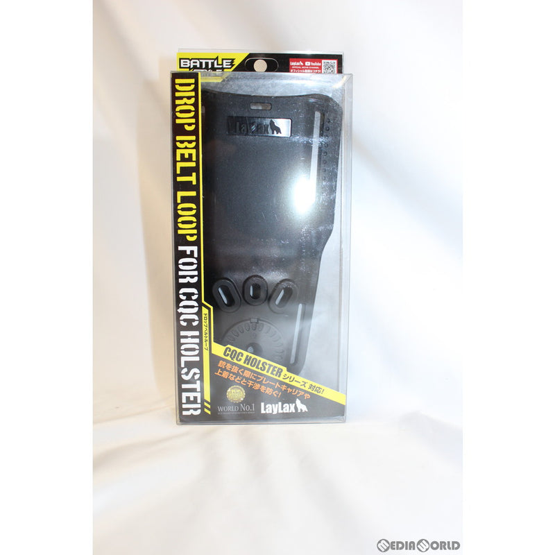 【新品即納】[MIL]LayLax(ライラクス) Battle Style(バトルスタイル) CQCホルスターアタッチメント ドロップベルトループ BK(ブラック/黒)(20200925)