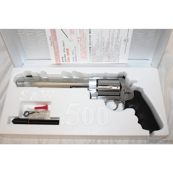 【新品即納】[MIL]タナカワークス ガスリボルバー S&W(スミスアンドウエッソン) M500 8/3 8インチ ステンレスジュピターフィニッシュ ver.2 (18歳以上専用)(20201107)