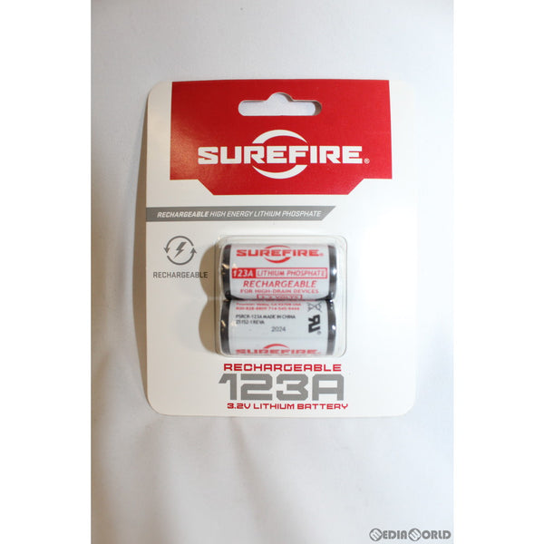 【新品即納】[MIL]SUREFIRE(シュアファイア) リチャージブル123A バッテリー(充電式電池2本)(SFLEP123)(20201201)
