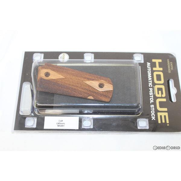 【新品即納】[MIL]HOGUE(ホーグ) 1911 オフィサーコンパクト用 ダイヤチェッカー木製グリップ ゴンザロアルベス(43211)(20150223)