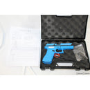 【新品即納】[MIL]DOUBLE BELL(ダブルベル) ガスブローバック グロック17Tタイプ トレーニングカスタム ブルー(No.721-1) (18歳以上専用)(20150223)