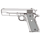 【新品即納】[MIL]マルシン工業 発火モデルガン 組立キット MK IV SERIES 70(マーク4 シリーズ70) Wディープブラック ABS(20210917)