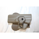 【新品即納】[MIL]AMOMAX(アモマックス) リリースボタン・ホルスター for グロックシリーズ 左用 FDE(フラットダークアース)(AM-GAGLF)(20150223)