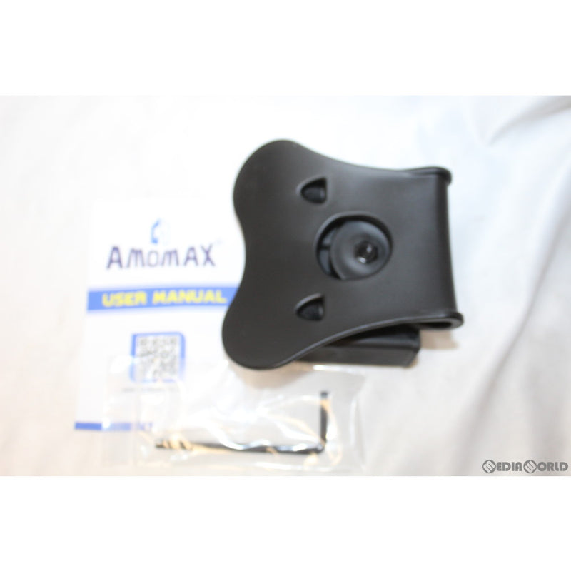 【新品即納】[MIL]AMOMAX(アモマックス) ダブルマガジンポーチ(ベレッタ PX4/H&K P30/USP/USP コンパクト) BK(ブラック/黒)(AM-MP)(20210424)