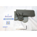 【新品即納】[MIL]AMOMAX(アモマックス) リリースボタン・ホルスター for Hi-Cap 4.3/5.1/ゴールドマッチ 右用 OD(オリーブドラブ)(AM-HCPG2OD)(20210514)