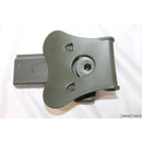 【新品即納】[MIL]AMOMAX(アモマックス) リリースボタン・ホルスター for Hi-Cap 4.3/5.1/ゴールドマッチ 右用 OD(オリーブドラブ)(AM-HCPG2OD)(20210514)