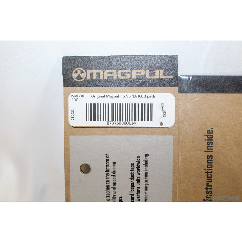 【新品即納】[MIL]MAGPUL(マグプル) オリジナル マグプル 5.56mm用 3本セット フラットダークアース(MPIMAG001FDE)(20210612)