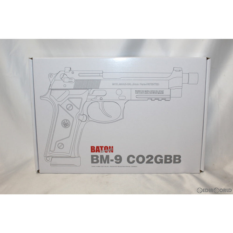 【新品即納】[MIL]BATON airsoft(バトンエアソフト) CO2ガスブローバック BM-9 CO2GBB FDE(フラットダークアース)【JASG認定】サードロット(BM9-2-FDE) (18歳以上専用)(20210903)