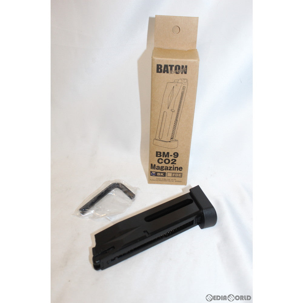 販売価格¥4,880】【新品即納】BATON airsoft(バトンエアソフト) BM-9 CO2 マガジン Type-N  BK(ブラック/黒)【JASG認定】(BM9-COM-1-N-BK) ｜【エアガン・ミリタリーグッズ通販】撃鉄