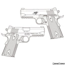 【予約安心出荷】[MIL]B.W.C.(ブルーイングワークスコーポレーション) 発火モデルガン Kimber PRO TLE/RL II BLACK MODEL(キンバー プロ TLE/RL 2 ブラックモデル)(2022年3月)