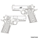 【予約安心出荷】[MIL]B.W.C.(ブルーイングワークスコーポレーション) 発火モデルガン Kimber STAINLESS PRO TLE/RL II(キンバー プロ ステンレス TLE/RL 2)(2022年3月)