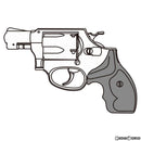 【新品即納】[MIL]マルシン工業 ガスリボルバー 6mmBB Xカートリッジ S&W(スミスアンドウエッソン) M36 2インチ チーフスペシャル マットブラックABS プラグリップ (18歳以上専用)(20220619)