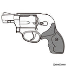 【新品即納】[MIL]マルシン工業 ガスリボルバー 6mmBB Xカートリッジ S&W(スミスアンドウエッソン) M649 ボディガード シルバーABS フィンガーチャンネル付き木製グリップ (18歳以上専用)(20220717)