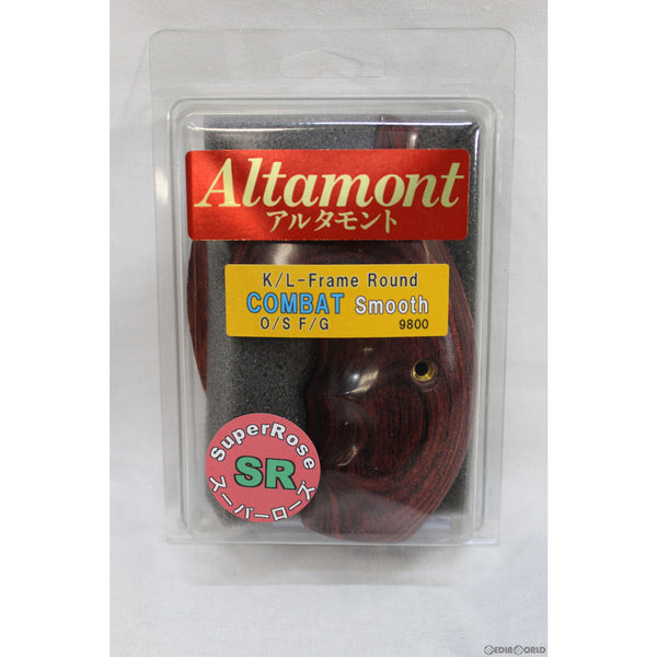 【新品即納】[MIL]Altamont(アルタモント) S&W(スミスアンドウェッソン)・K/Lフレームラウンド・COMBAT・スムース・スーパーローズウッド赤系 グリップ(20150223)