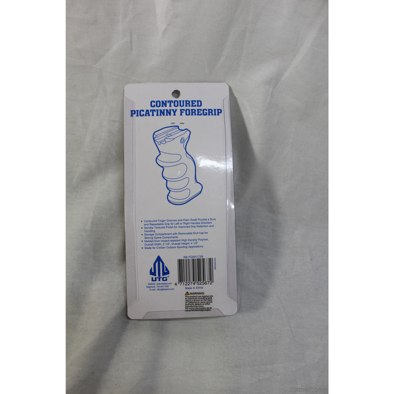 【新品即納】[MIL]LEAPERS(リーパーズ) UTG アンビデクストゥラス コンバット フォアグリップ シンメトリック コンター-ブラック(RB-FGRP172B)(20220503)