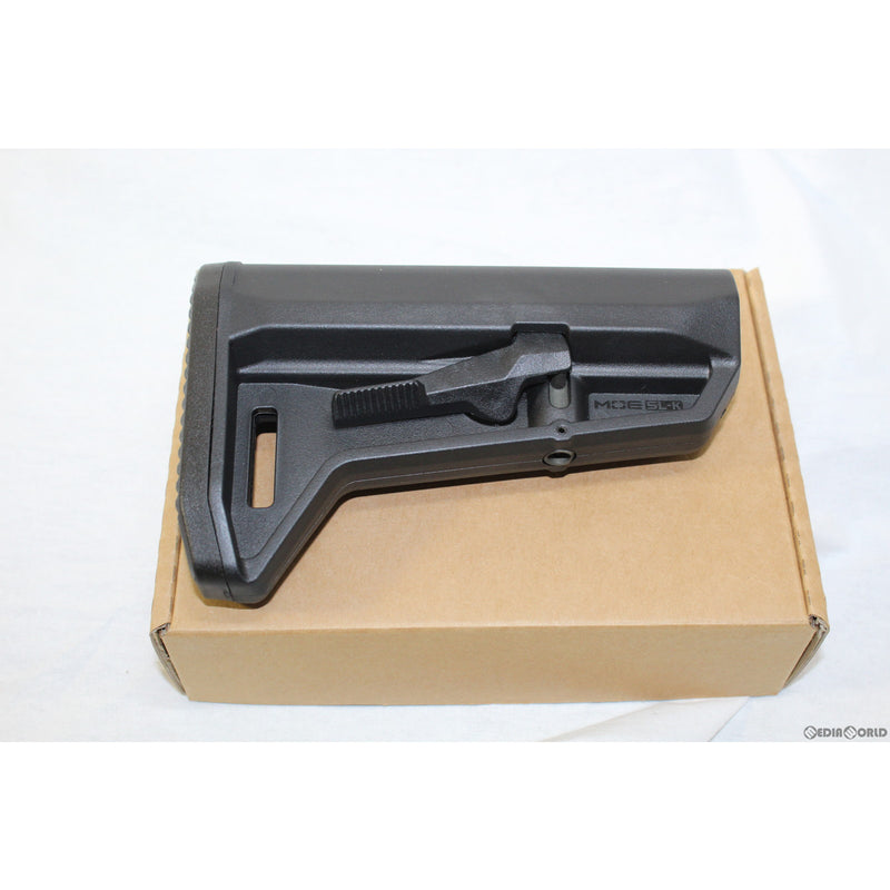 【新品即納】[MIL]IRON AIRSOFT(アイアンエアソフト) SLKストック BK(ブラック/黒) 刻印入り(IR-1704-C)(20150223)