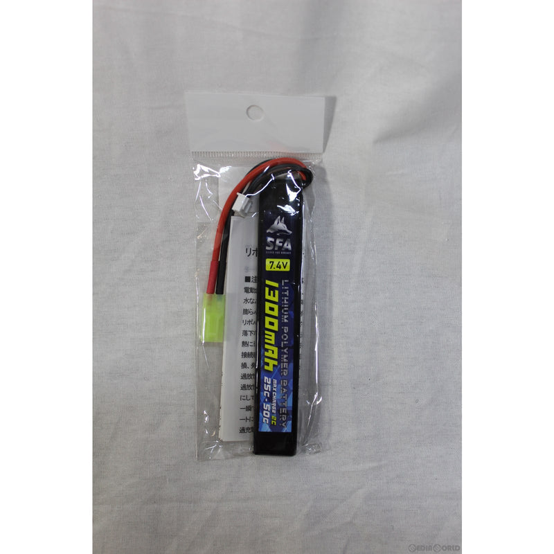 【新品即納】[MIL]SFA 7.4V1300mAh 25C-50C スリムタイプ バッテリー タミヤmini(SA-B003M)(20220528)