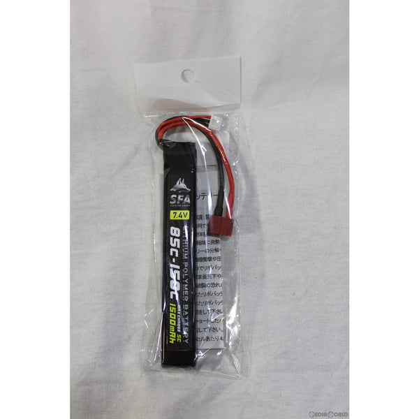 【新品即納】[MIL]SFA 7.4V1500mAh 85C-150C スリムタイプ T字コネクタ バッテリー ミニT(SA-B007T)(20220528)