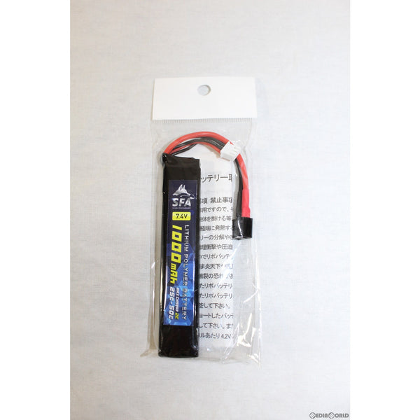 【新品即納】[MIL]SFA 7.4V1000mAh 25C-50C バッテリー ラージT(SA-B001)(20220528)